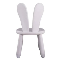 Dřevěná Dětská Židle White Bunny - Dřevěné a Plastové Sety - Kidozia