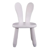 Dřevěná Dětská Židle White Bunny - Dřevěné a Plastové Sety - Kidozia