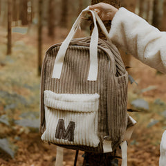 Sac à dos avec lettre - Marron - Muzpony - Sacs à dos avec nom