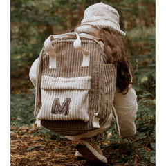 Sac à dos avec lettre - Marron - Muzpony - Sacs à dos avec nom