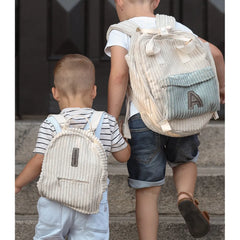 Zaino con lettera - Bianco - Muzpony - Zaini con nome