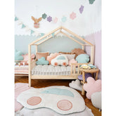 Dětský Koberec Auto - Pudrová Máta - Moi Mili