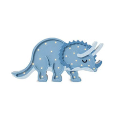 Dino Triceratops Lamp - Little Lights - Wooden Lamps