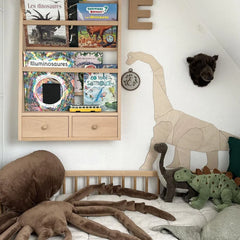 Dinosaurio Diplodocus - Decoración de pared de madera tamaño XL - 125 cm x 150 cm - Pared - Recortar ahora