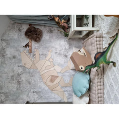 Dinosaurus T-rex Tyranosaurus - Dřevěná Nástěnná Dekorace Velikost m - 100cmx125cm - Nástěnná - Cut It Now