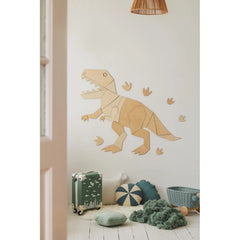 Dinosaur T-rex Tyranosaurus - Trævægsdekoration XL - 135cmx170cm - Væg - Cut It Now