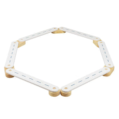 Holz-Schwebebalken Weiß 6 Elemente - Balance Boards - Meowbaby