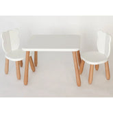 Holz-Kinderset Natur Weißer Bär - Holz- und Kunststoffsets - Kidozia