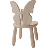 Natur Butterfly Holz-Kinderstuhl - Holz- und Kunststoff-Sets - Kidozia