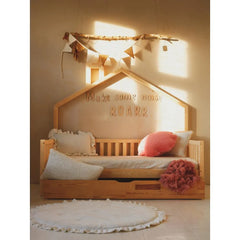 Targa da parete in legno: "Fai un po' di rumore" - 140 cm x 15 cm - Decorazione da parete - Tagliala subito