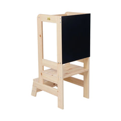 Tour d'apprentissage en bois avec plateau - Naturel - Tours - Meowbaby