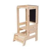 Wooden Kitchen Helper - Learning Tower with Board Natural - Towers - Meowbaby
