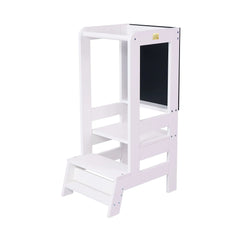 Wooden Kitchen Helper - Learning Tower with Whiteboard - Towers - Meowbaby