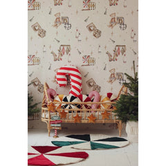 Green Candy Christmas Round Patchwork Mat - Moi Mili - Mats