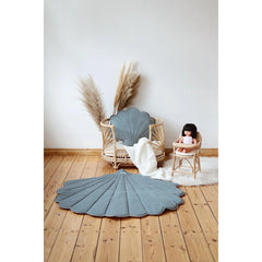 Serviettes en velours gris menthe - Moi Mili - Serviettes