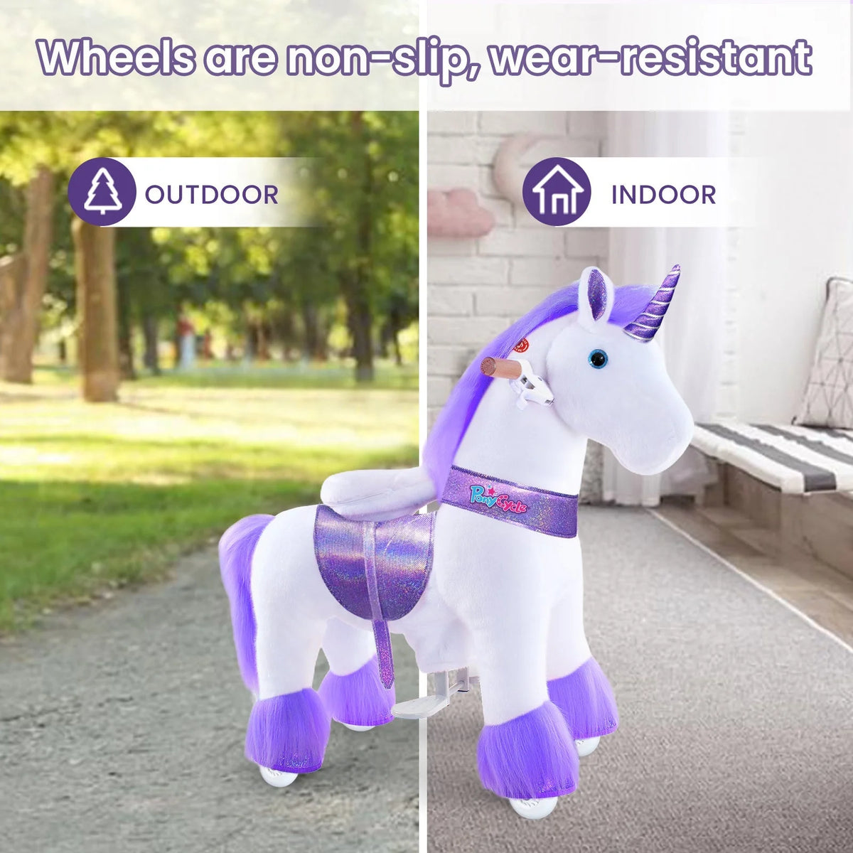 Jazdecký Jednorožec Model - 4 - 7 Rokov - Fialový - Jazdecké Koníky - Ponycycle