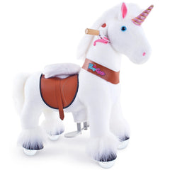 Jazdecký Jednorožec Model u - 3 - 4 Roky - Biely - Jazdecké Koníky - Ponycycle