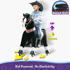 Jazdecký Koník Model u - od 7 Rokov - čierny - Jazdecké Koníky - Ponycycle