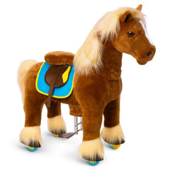 Jezdecký Koník Model x - 4 Až 8 Let - Hnědý - Ponycycle - Jezdecké Koníky