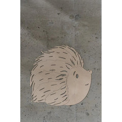 Erizo - Decoración de pared de madera de la colección Animales del Bosque con - 39cmx40cm - Pared - Recortar ahora