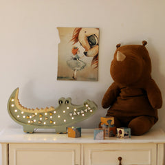 Lampada Coccodrillo - Piccole Luci - Lampade in Legno