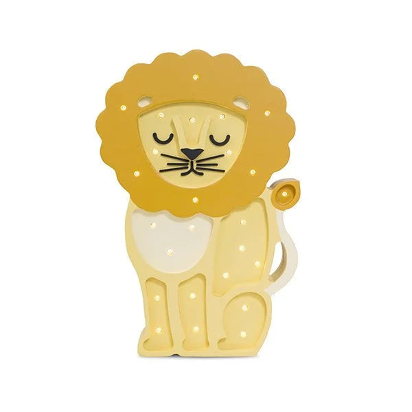 Lion Lamp - Wooden Lamps - Little Lights
