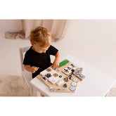 Manipulačná Doska Mini Domček - Montessori Tabuľa - Foxy Family