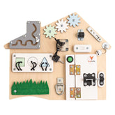 Manipulačná Doska Mini Domček - Montessori Tabuľa - Foxy Family