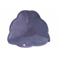 Meowbaby Children's Cloud Foam Folding Play Mat 160x160cm Certified Velvet Blue-Grey - Play