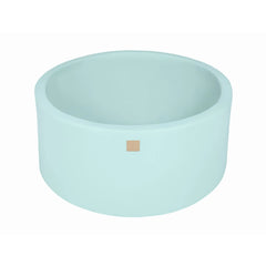 Meowbaby Children's Foam Round Ball 90x30cm Without Balls Certified Cotton Mint - Dry Pools