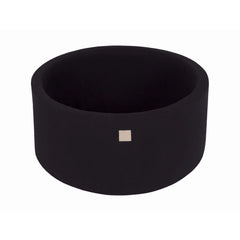 Piscina di palline in schiuma per bambini Meowbaby 90x30cm senza palline, cotone certificato, nero - Dry Pools