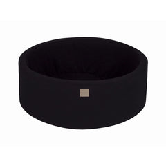 Piscina di palline in schiuma per bambini Meowbaby 90x40cm senza palline, cotone certificato, nero - Dry Pools