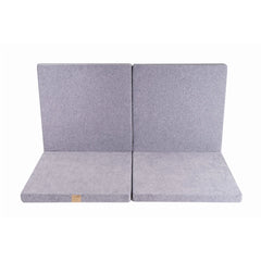 Meowbaby Children's Square 120x120cm Foam Folding Play Mat Certified Velvet Light Gray - Play