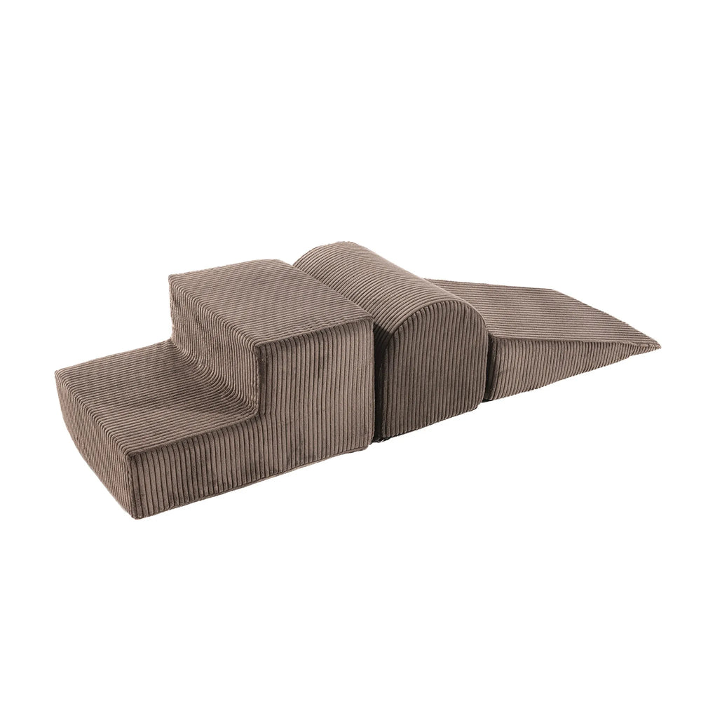 Meowbaby Aesthetic Foam Set 3 Pieces Corduroy Brown - Play Sets