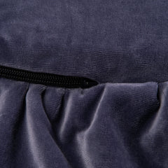 Meowbaby Okrúhla Penová Hracia Podložka pre Deti s Volánikom Certifikovaná Zamatová Modro-sivá 100 Cm - Hracie