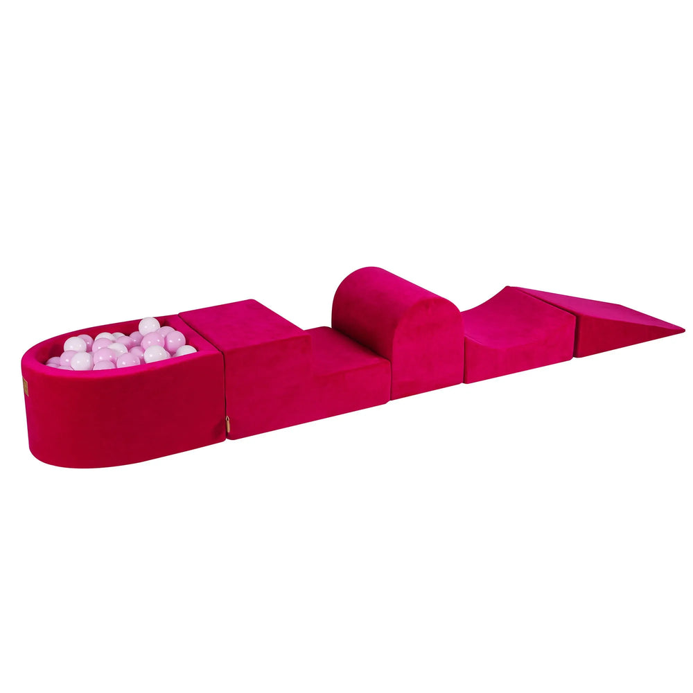 Petite piscine à balles en mousse Meowbaby pour enfants avec 100 balles certifiées Velvet Purple :