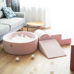 Set da gioco in schiuma Meowbaby di 3 elementi con piscina di palline 90x30 cm 200 palline in velluto certificato