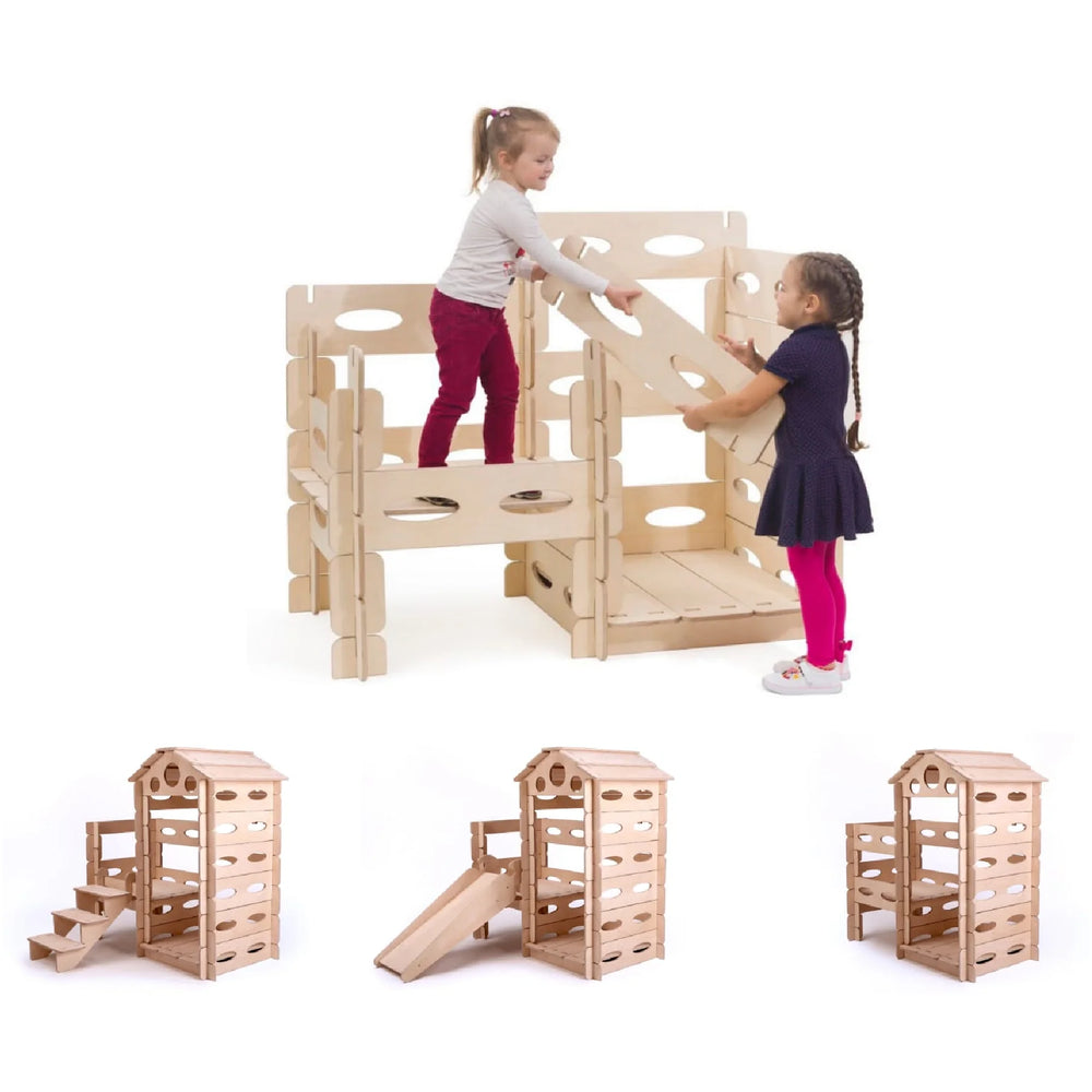 Montessori Domček na Hranie - Postav a Hraj sa - Playhouse - Katehaa