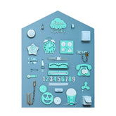 Montessori Holzhaus Tafel - Grün - Unlimitedkids