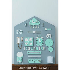 Montessori Holzbretthaus - Grün - Unlimitedkids