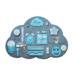 Montessori Holztafel Wolke - Blau - Unlimitedkids