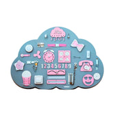 Montessori Wooden Blackboard Cloud Xl - Pink - Unlimitedkids