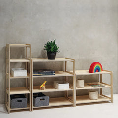 Montessori Shelf with Three Sections - Shelves - Katehaa