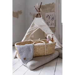 Newborn Sensory Blanket - Light gray - 70x50cm - Blankets - Happy Moses