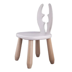 Wooden Children's Chair Natur White Deer - Wooden and Plastic Sets - Kidozia