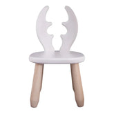 Dřevěná Dětská Židle Natur White Deer - Dřevěné a Plastové Sety - Kidozia