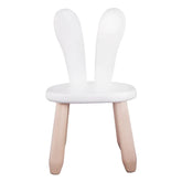 Dřevěná Dětská Židle Natur White Bunny - Dřevěné a Plastové Sety - Kidozia