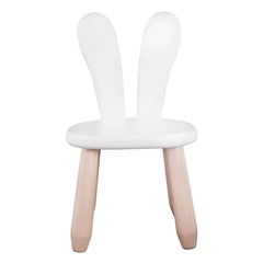 Natur White Bunny Holz-Kinderstuhl - Holz- und Kunststoff-Sets - Kidozia