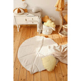 Sand Linen Pad in the Shape of a Leaf - Moi Mili - Pads