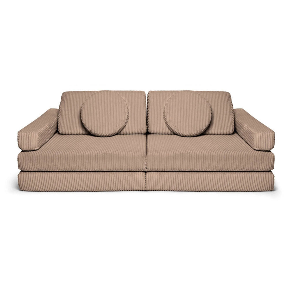 Sedacia Hracia Súprava - Pure Corduroy - čokoládová - Sedacie Súpravy - Shappy